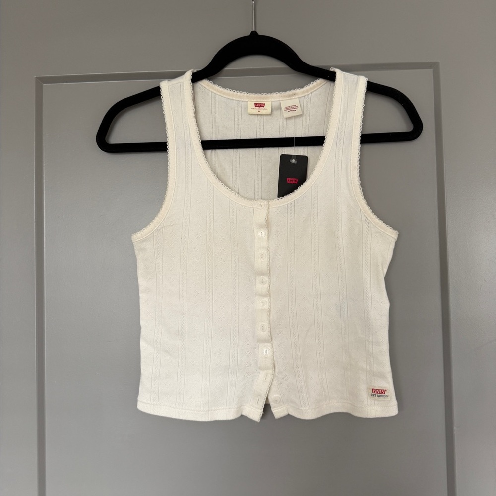 Levi’s Dry Goods Pointelle Tank Top sz XS
